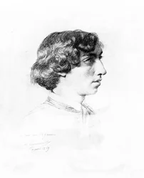 Portrait de Charles Garnier jeune homme, 1849